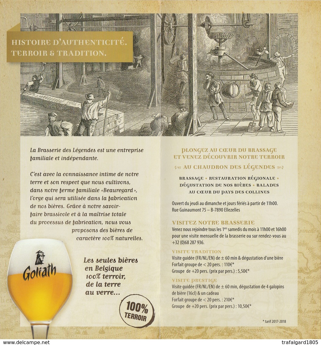 BRASSERIE DES LEGENDES - Bierviltjes