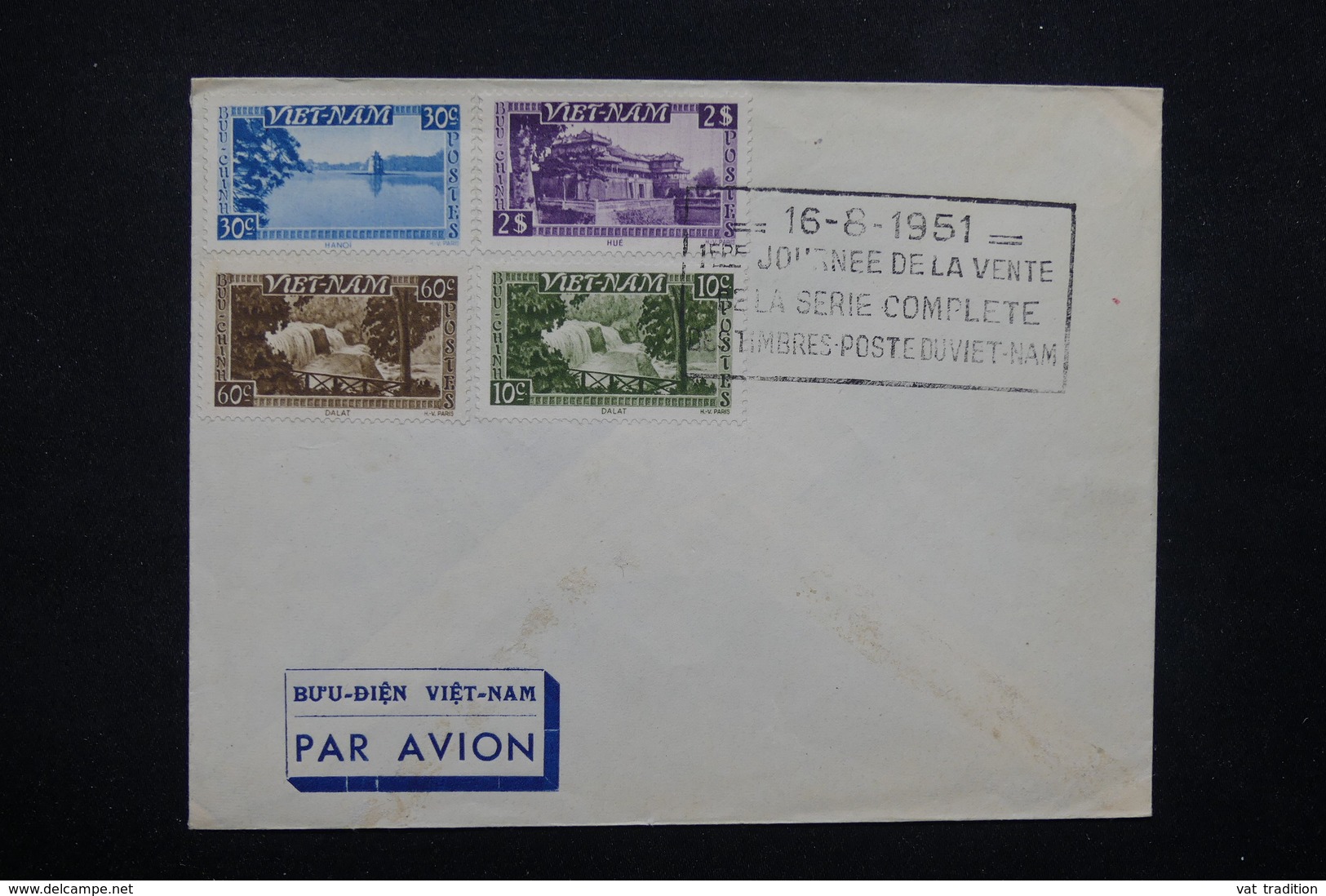 VIÊT- NAM - Enveloppe 1 Er Jour De La Série Du Viêt-Nam En 1951- L 22134 - Viêt-Nam