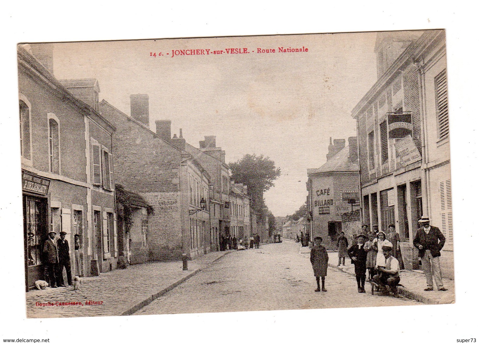 CPA 51 - Jonchery Sur Vesle - Route Nationale - Jonchery-sur-Vesle