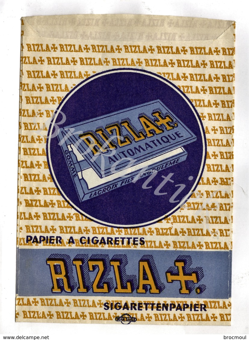 Rizzla + Tobacco Pouche/ Sachet De Tabac/tabak Zakje  About 1950 Unused As New/ Inutilisé Comme Neuf - Autres & Non Classés