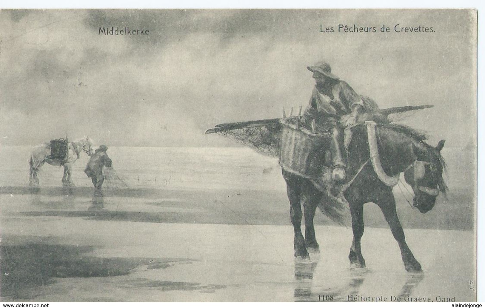 Middelkerke - Les Pêcheurs De Crevettes - Star 1108 - Héliotypie De Graeve - 1910 - Middelkerke
