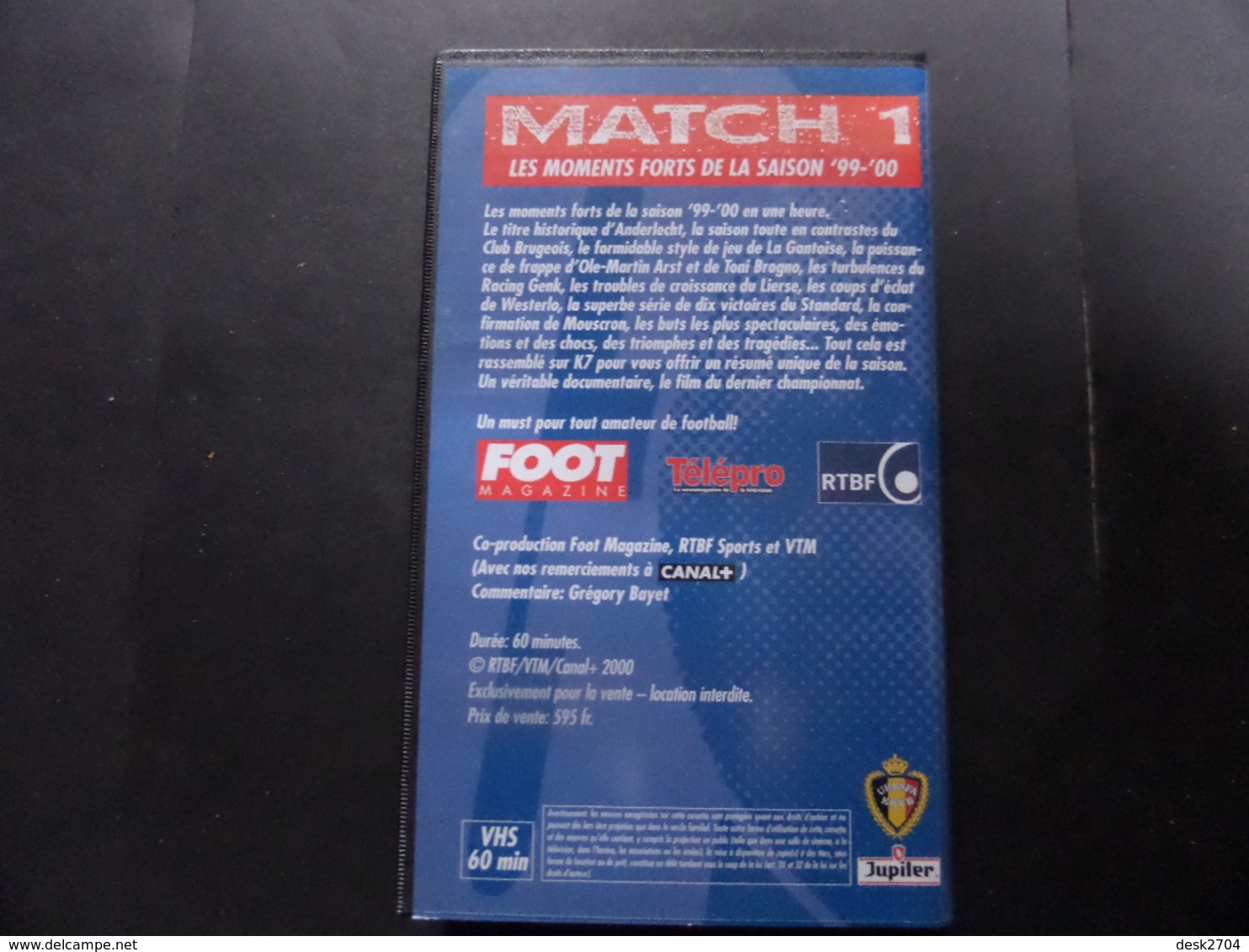 VHS Football Belgique 99/00 - Sports