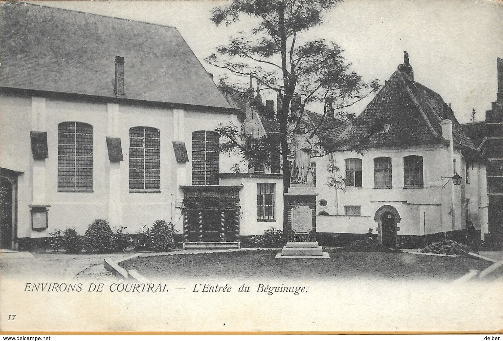 Op-423: ENVIRONS DE COURTRAI - L'ENTREE DU Béguinage 17  Th. Van Den Heuvel, éditeur... - Kortrijk