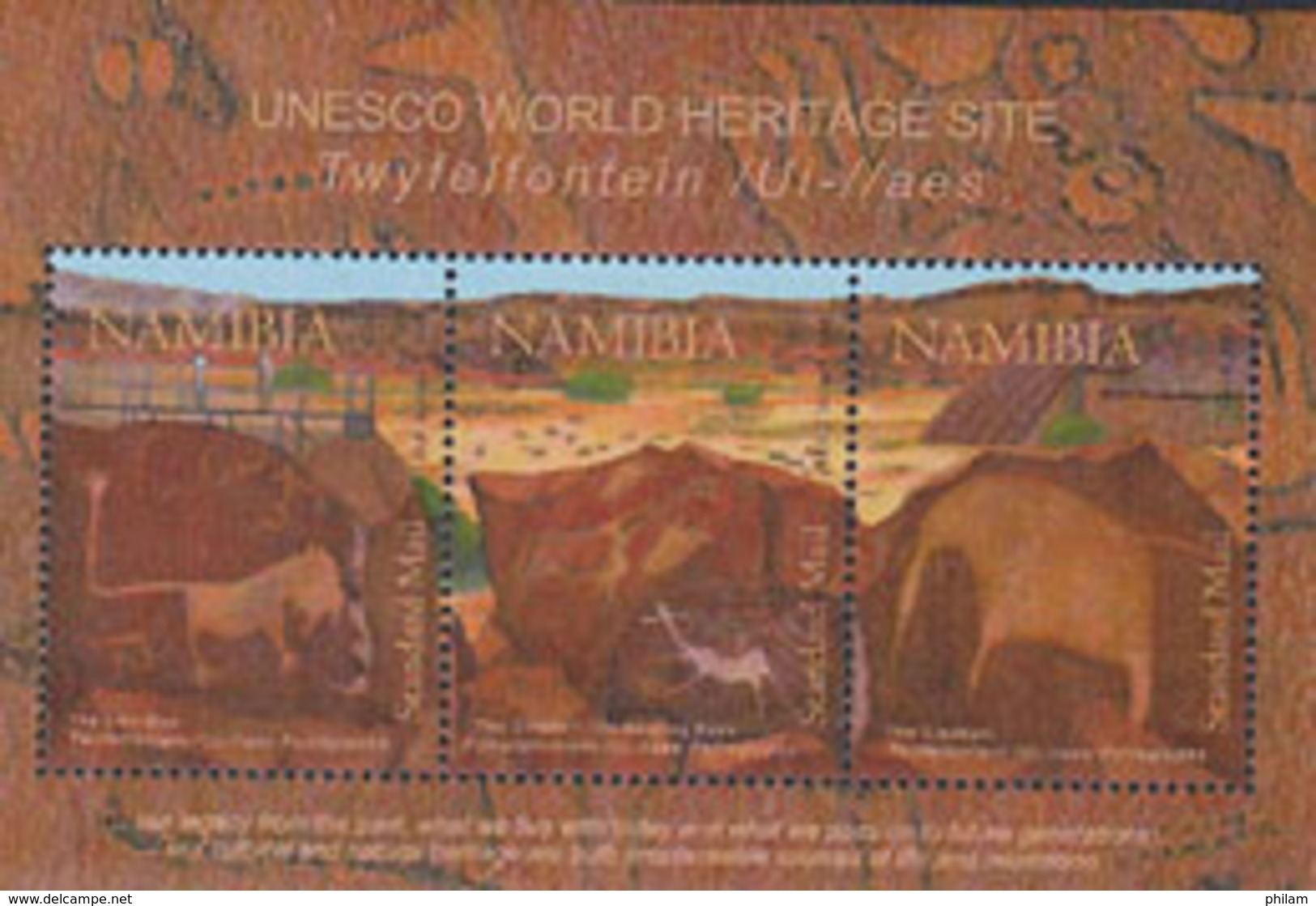 NAMIBIE 2008 - UNESCO - Site De Twijfelfontein - BF - Archeologia