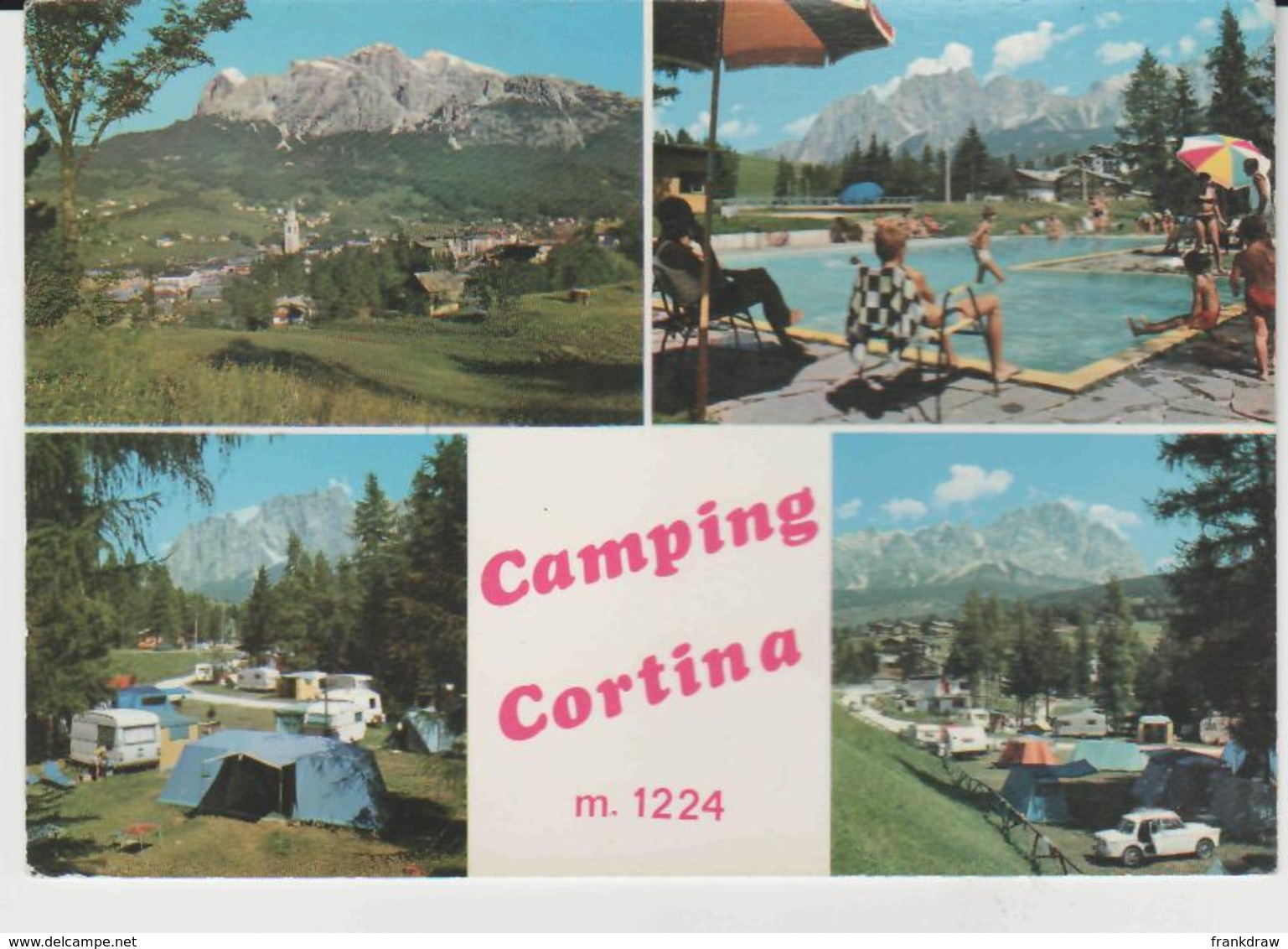 Postcard - Camping Cortina Four Views, Italy - Unused Very Good - Sin Clasificación