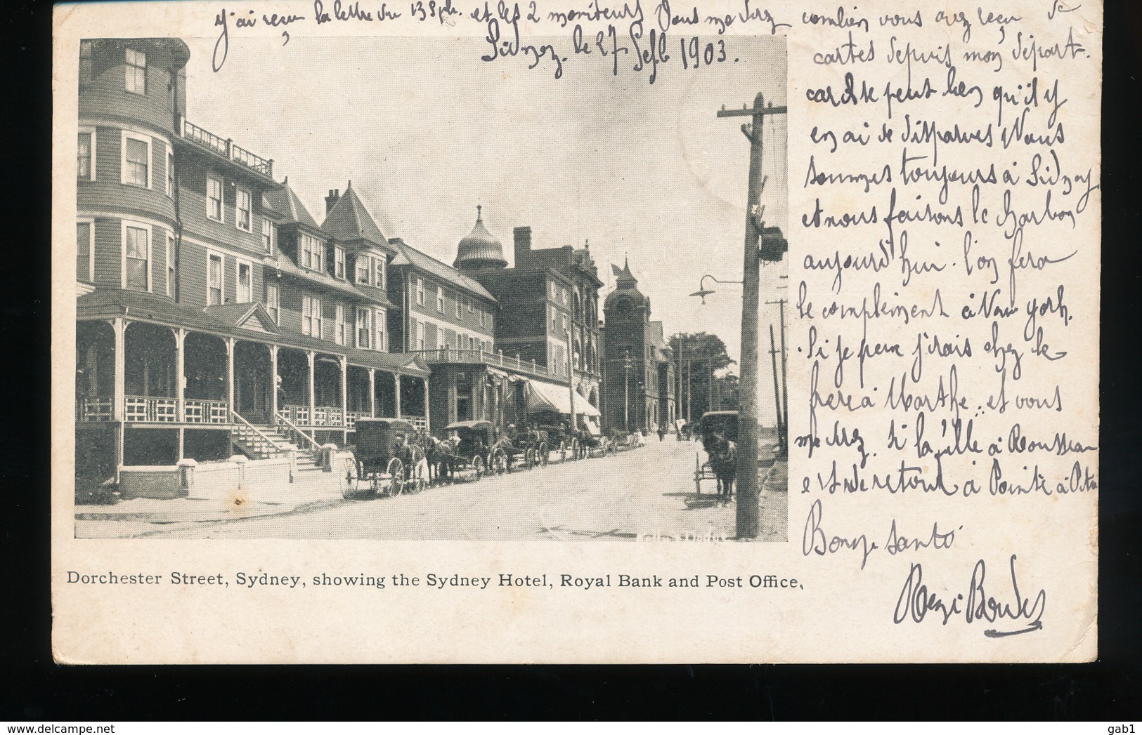 Canada -- Dorchester Street, Sydney , Showing The Sydney Hotel - Other & Unclassified