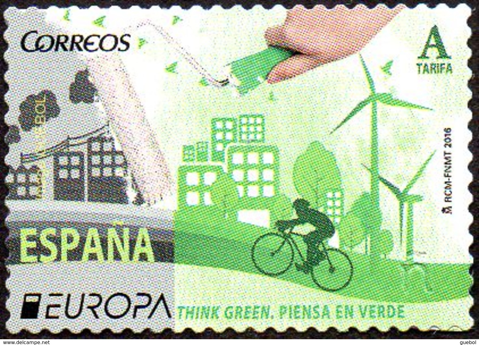 CEPT / Europa 2016 Espagne N° 4772 ** Think Green - Ecologie, Vélo - 2016