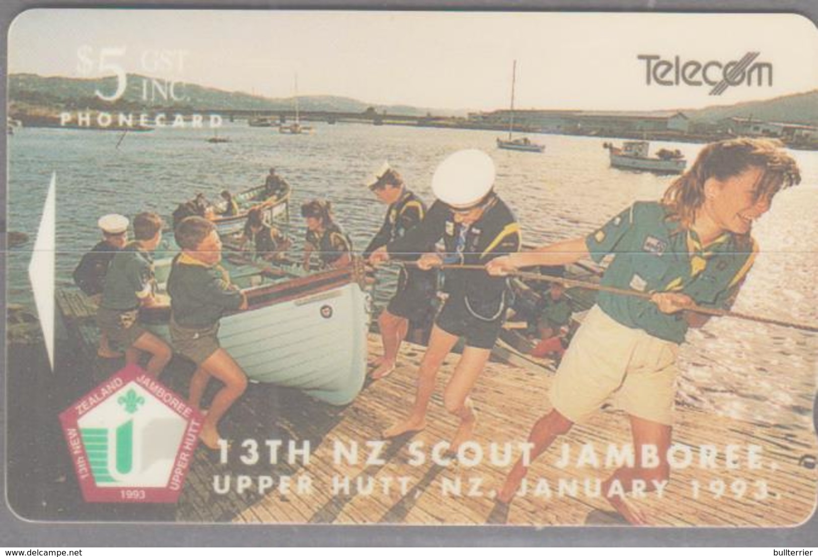 SCOUTS -  NEW ZEALAND   - 1993-  SCOUT JAMBOREE $5 PHONECARD UNUSED - Other & Unclassified