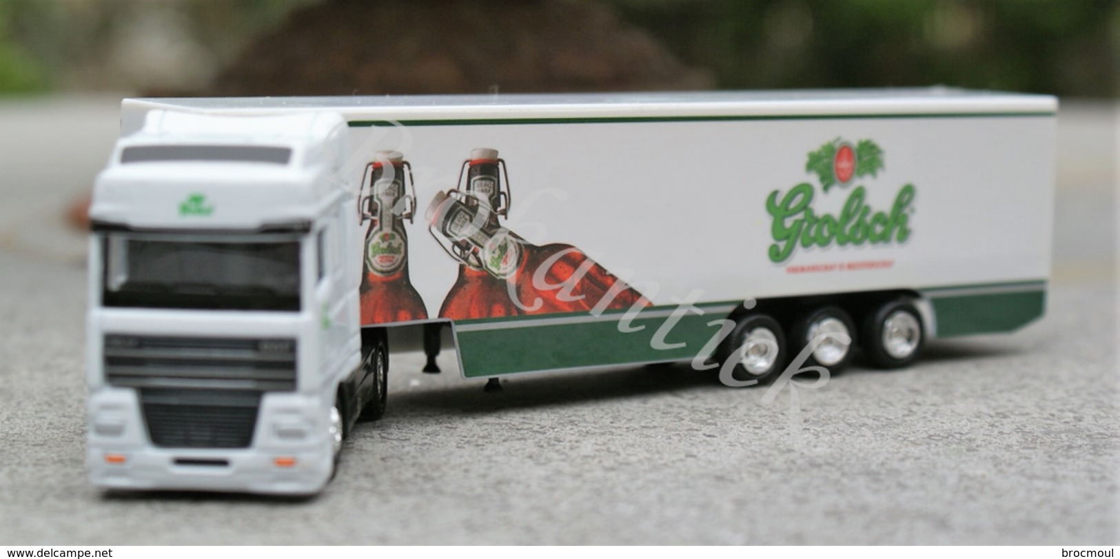 GROLSCH Beer TWENTE ENSCHEDE  The Netherlands  Vrachtwagen /Truck  DAF 95XF 19 X 4.5 X 3 Cm In Original Blister +/- 1990 - Alcohol