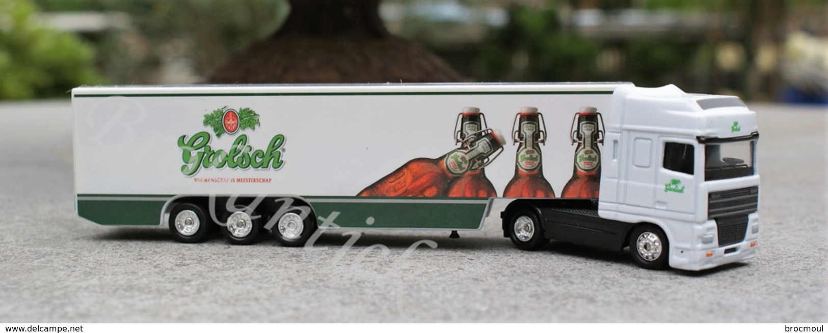 GROLSCH Beer TWENTE ENSCHEDE  The Netherlands  Vrachtwagen /Truck  DAF 95XF 19 X 4.5 X 3 Cm In Original Blister +/- 1990 - Alcohol
