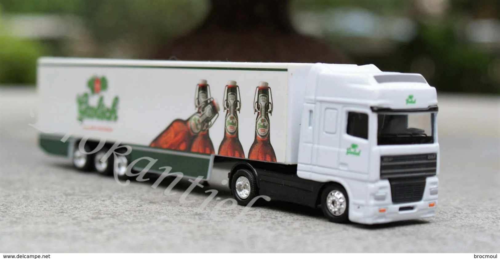 GROLSCH Beer TWENTE ENSCHEDE  The Netherlands  Vrachtwagen /Truck  DAF 95XF 19 X 4.5 X 3 Cm In Original Blister +/- 1990 - Alcohol