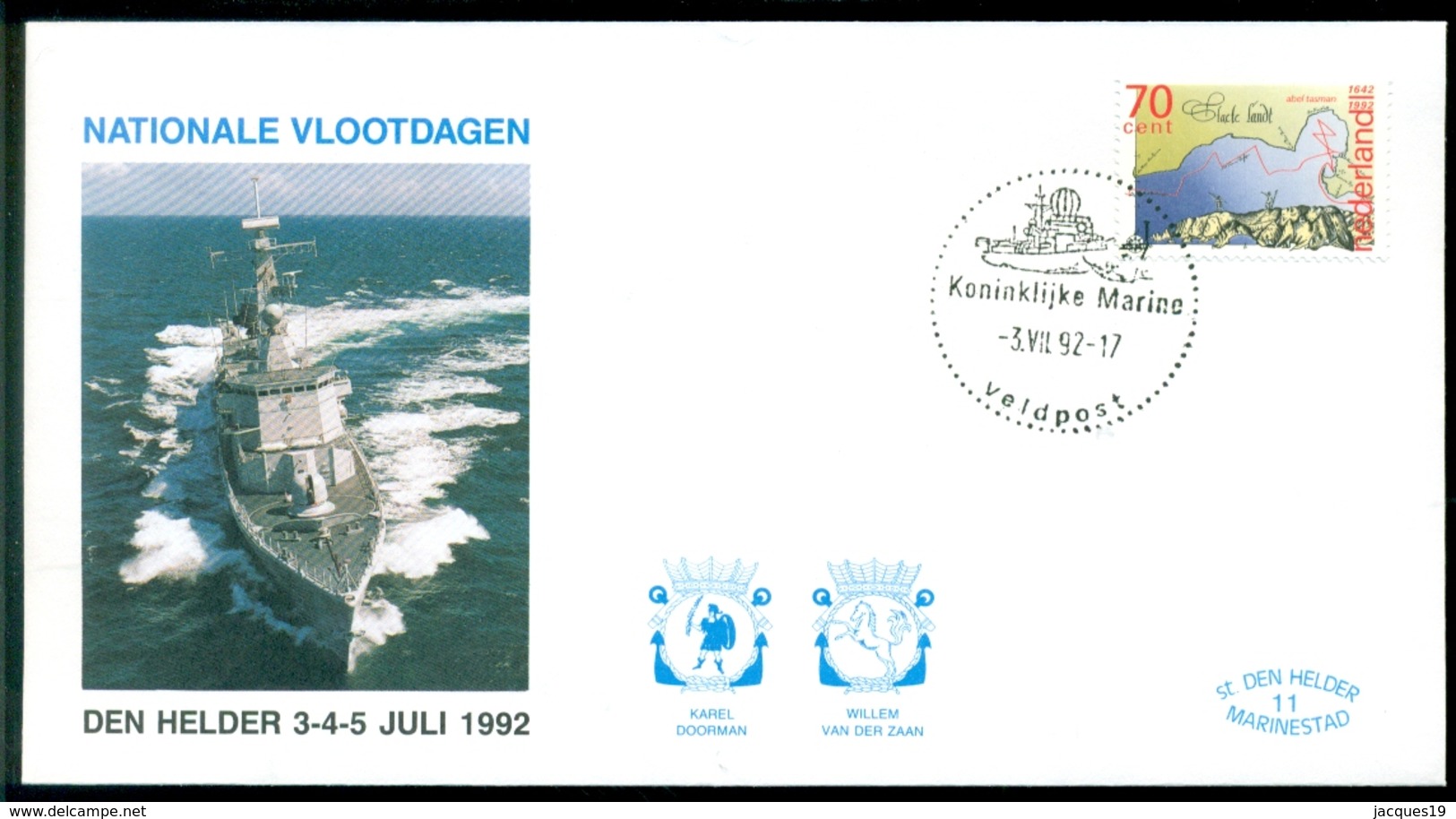 Nederland 1992 Speciale Envelop Den Helder Nationale Vlootdagen Met NVPH 1520 - Covers & Documents