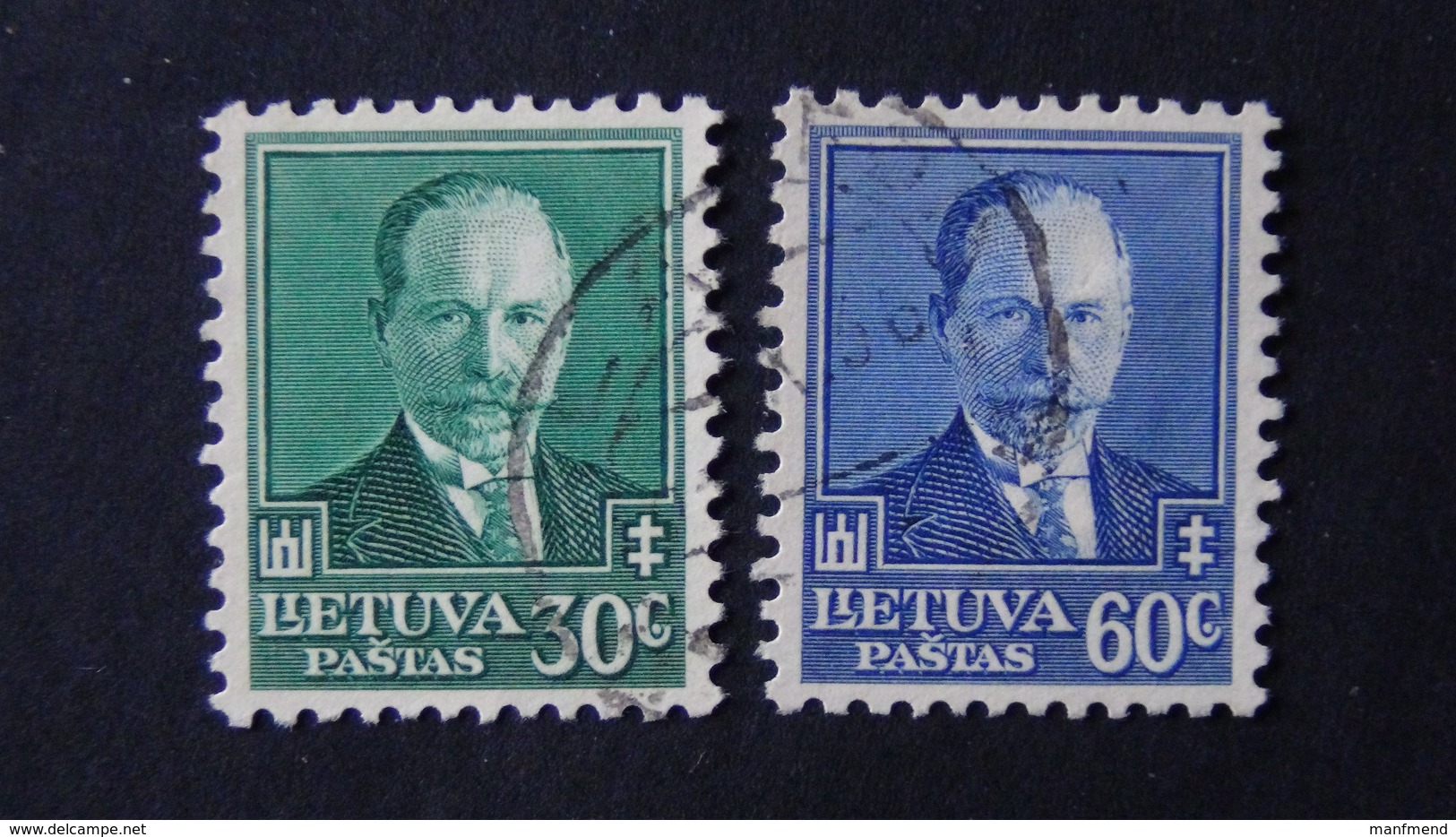 Lithuania - 1934 - Mi:LT 392-3, Sn:LT 284-5, Yt:LT 341-2 O - Look Scan - Lituanie