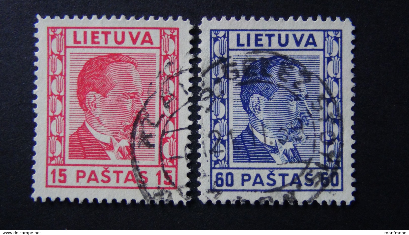 Lithuania - 1936/37 - Mi:LT 410,412, Sn:LT 298,300, Yt:LT 355,357 O - Look Scan - Litauen