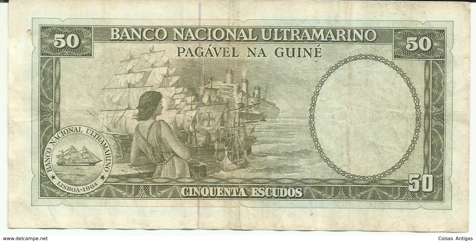 Nota 50 Escudos 17-12-1971 Guiné-Bissau - Guinea-Bissau
