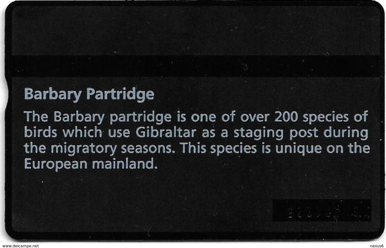 Gibraltar - GNC - Barbary Partridge - L&G - 230A - 1992, 100 Units, 10.000ex, Mint - Gibraltar