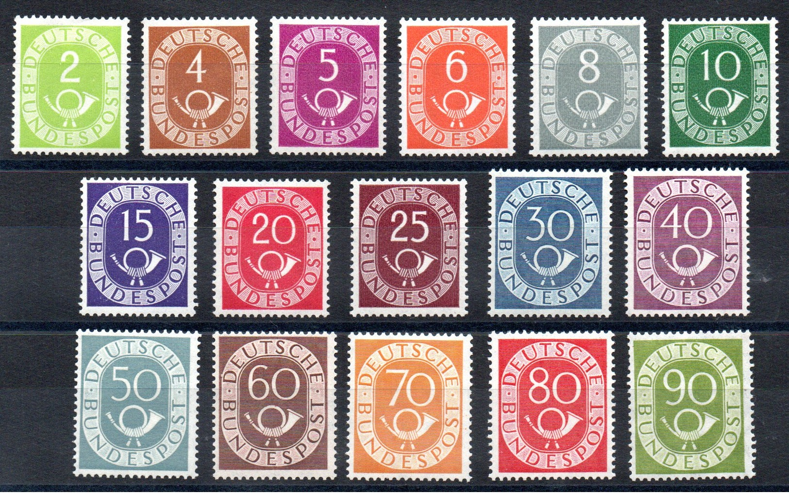 ALLEMAGNE - YT N° 9 à 24 - Neufs ** - MNH - Cote: 2418,00 € - Neufs