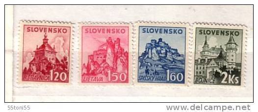 1941 Slovak Towns  Mi 81/84 4v.-MNH Slovaquie / Slovakia - Neufs