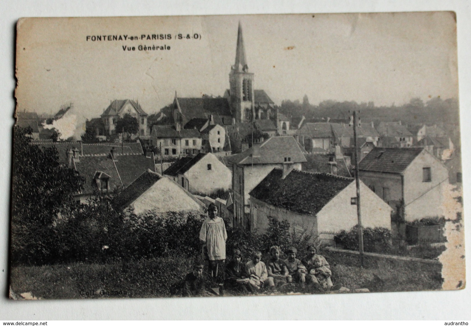 CPA 95 Fontenay En Parisis Animé Enfants 1918 - Autres & Non Classés