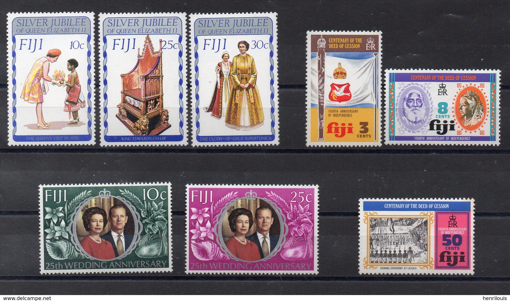 FIDJI  Timbres Neufs **  Années 70 ( Ref 6069 ) Famille Royale - Voir Descriptif - Fiji (1970-...)