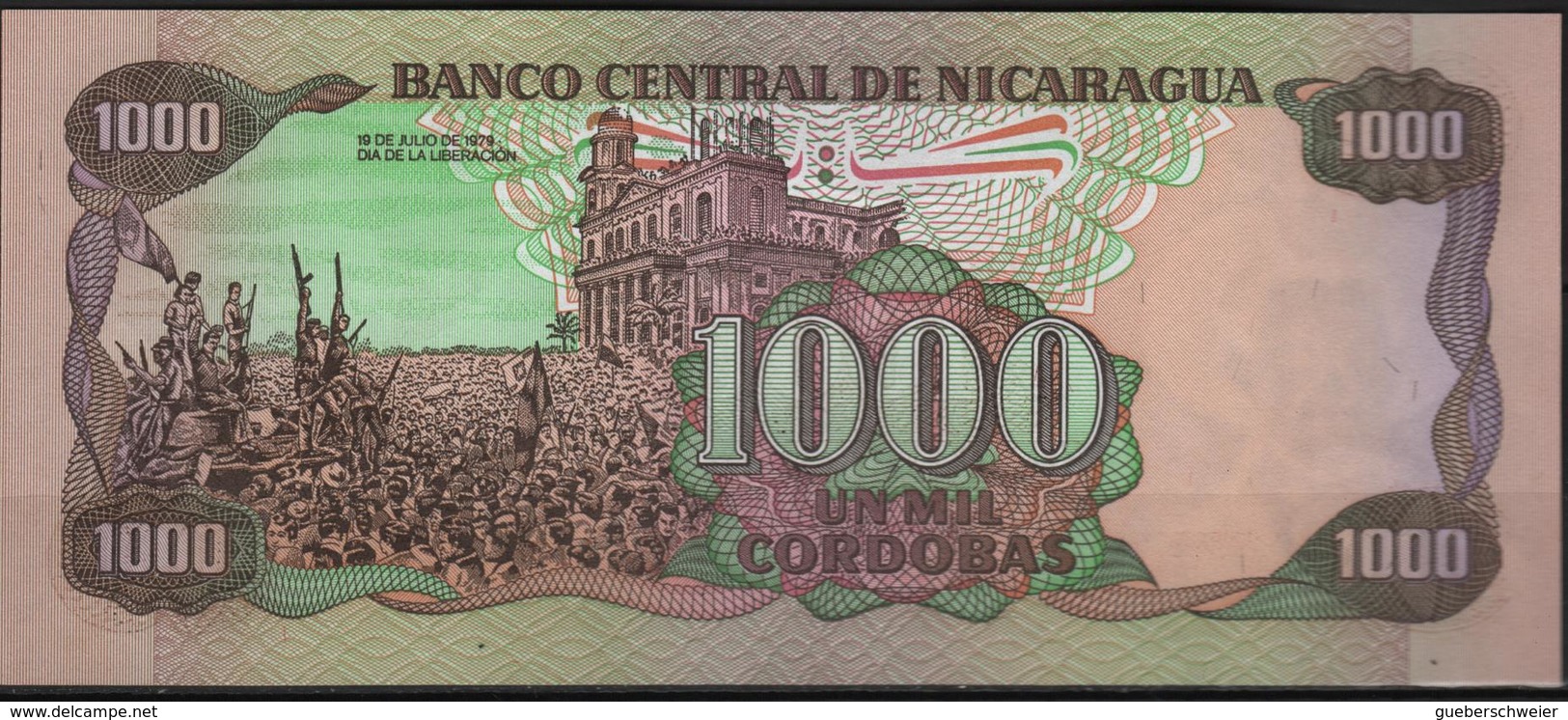 B 92 - NICARAGUA Billet De 1000 Cordobas état Neuf - Nicaragua