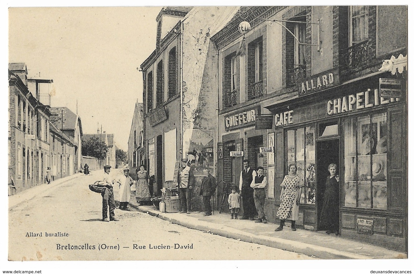 CPA 61 BRETONCELLES Rue Lucien David - Autres & Non Classés