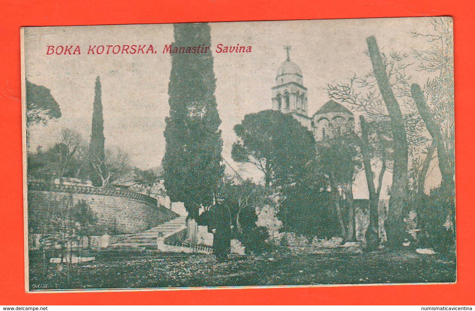 Boka Kotorska Montengro Bocche Cattaro  Monastero Monastir Savina Cpa '1900 - Montenegro