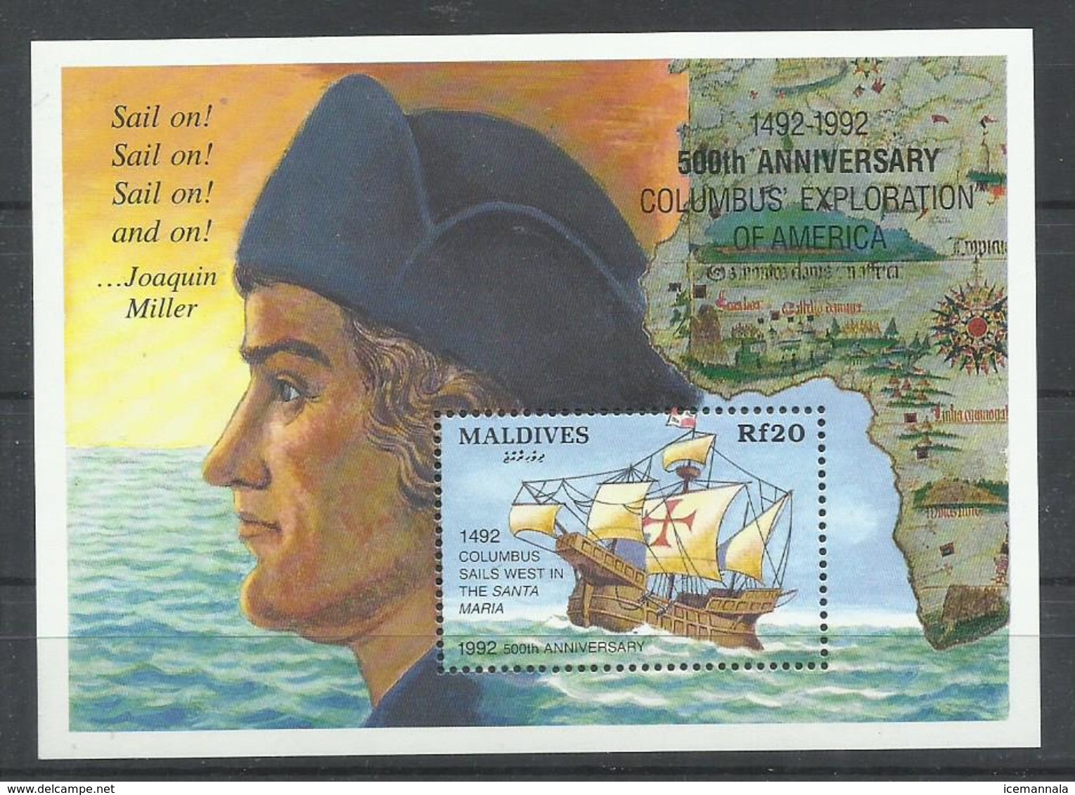 MALDIVAS YVERT  H/B 245    MNH  ** - Maldivas (1965-...)