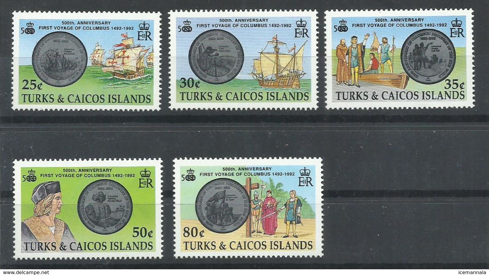 TURKS AND CAICOS YVERT 1005/9   MNH  ** - Turcas Y Caicos