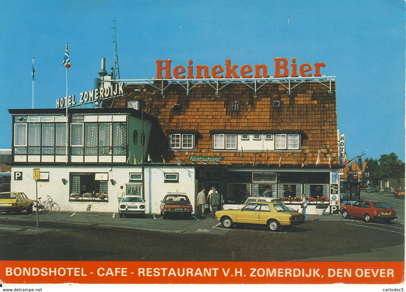 Bondshotel-Cafe-Restaurant V.H Zomerdijk Den Oever  Heineken Bier  Cpsm Format 10-15 - Den Oever (& Afsluitdijk)