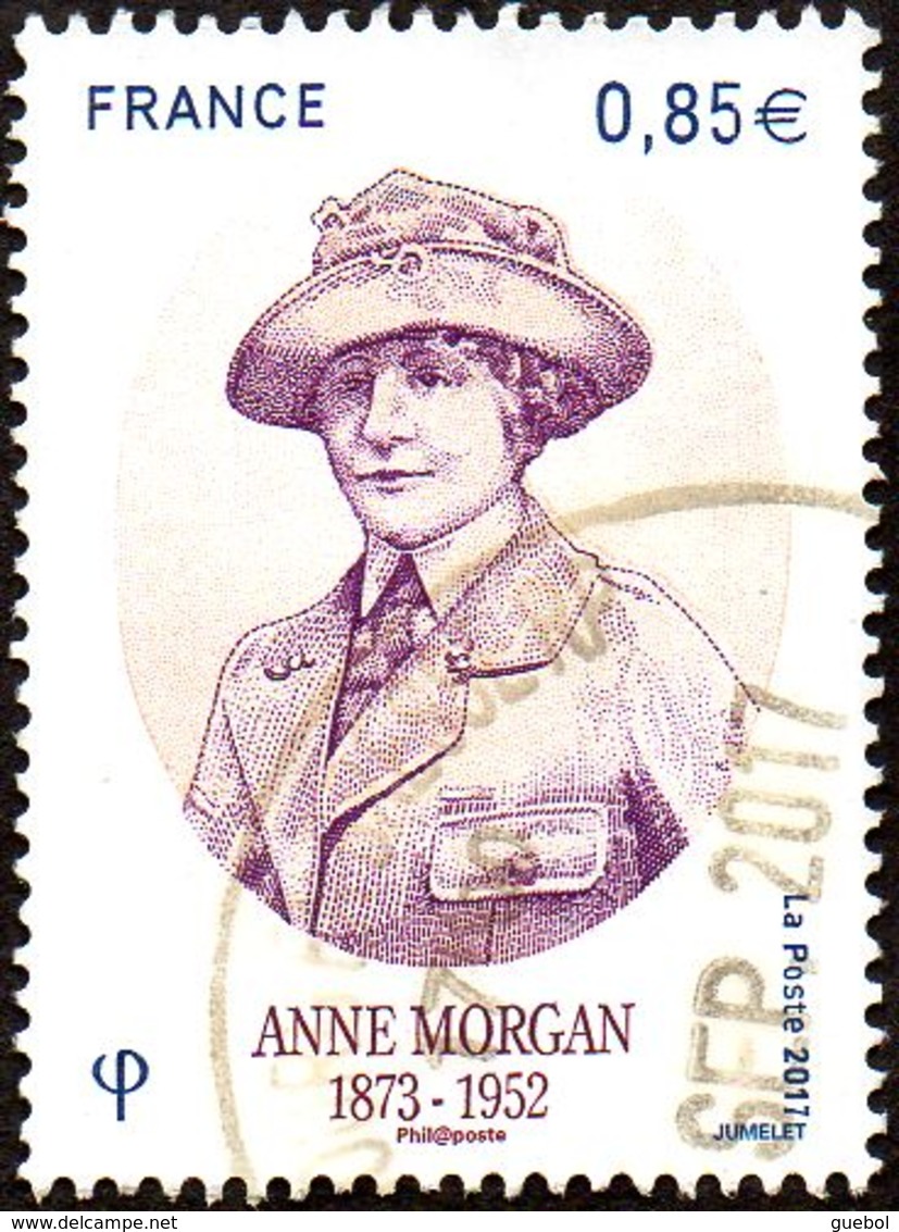 France Oblitération Cachet à Date N° 5123 - Anne Morgan - Usati