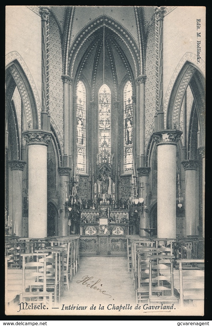 MELSELE   INTERIEUR DE LA CHAPELLE DE GAVERLAND - Beveren-Waas