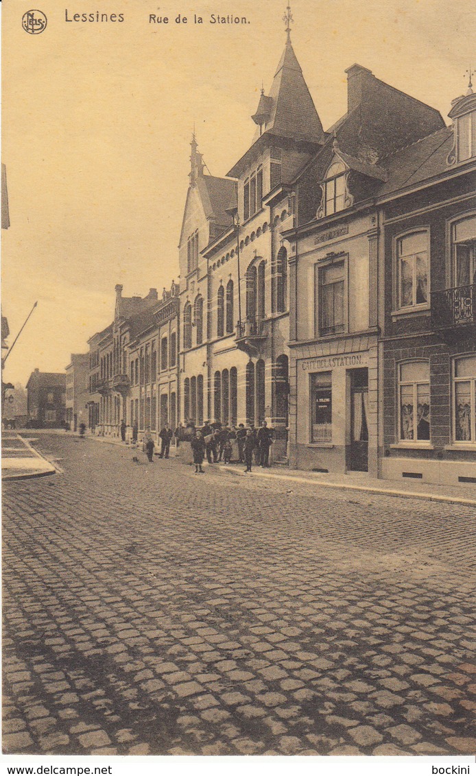 Lessines - Rue De La Station - Carte Animée - Lessen