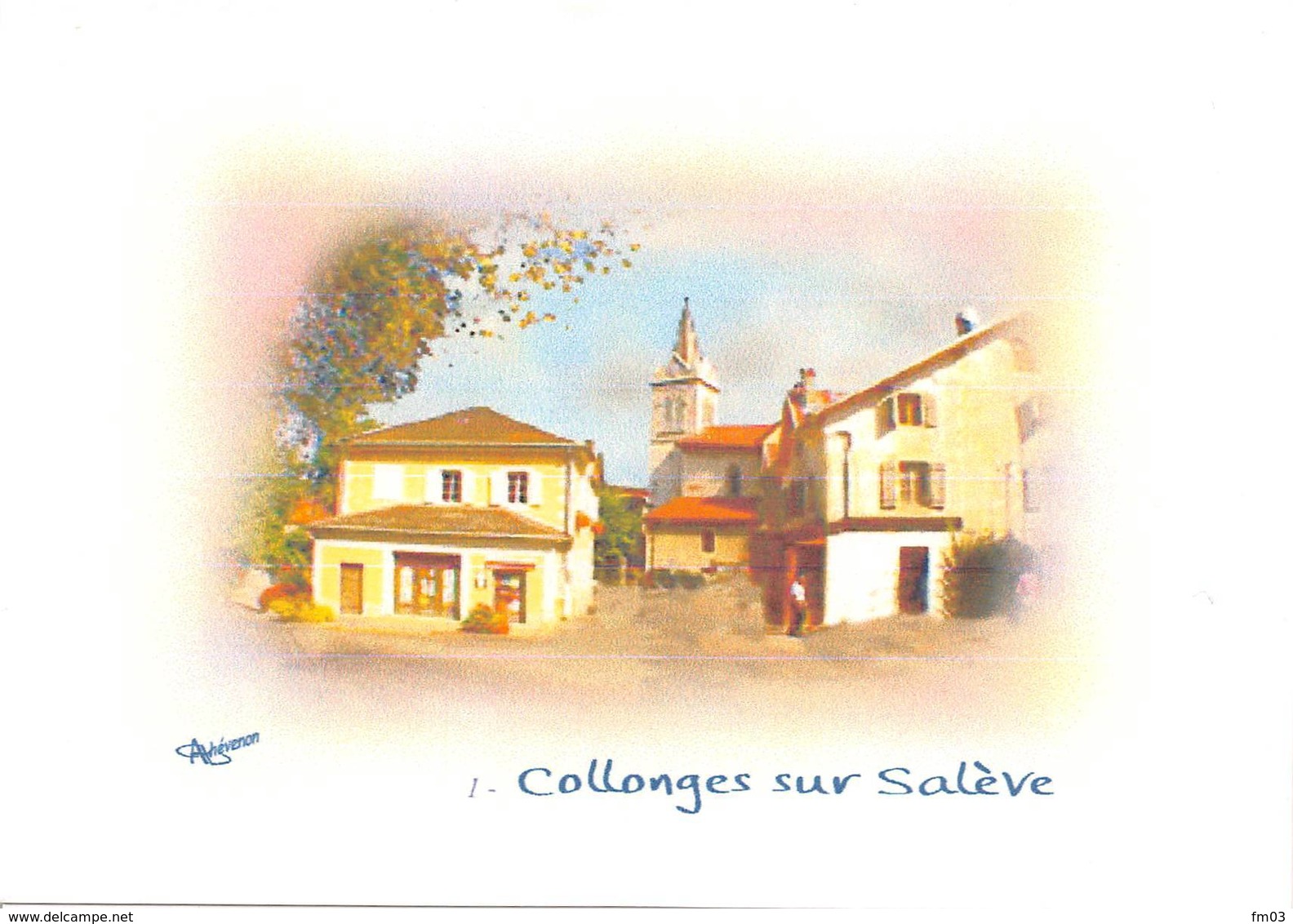 Collonges Sous Salève Série De 4 Cartes Canton Saint Julien En Genevois - Autres & Non Classés