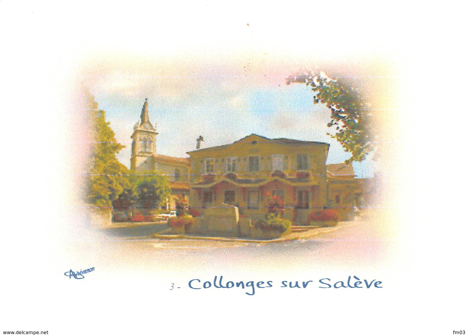 Collonges Sous Salève Série De 4 Cartes Canton Saint Julien En Genevois - Autres & Non Classés