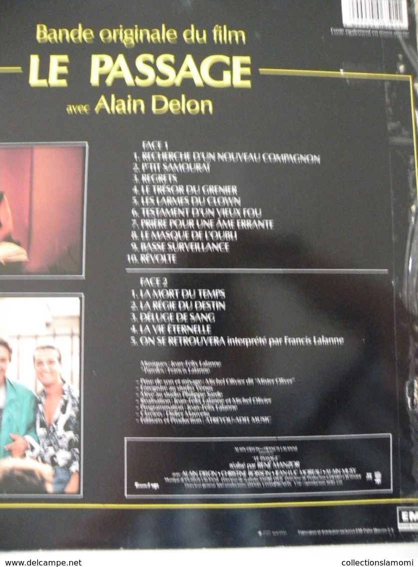 Le Passage Avec Alain Delon -(Titres Sur Photos)- Vinyle 33 T LP (musique Jean Félix Lalanne) - Filmmusik