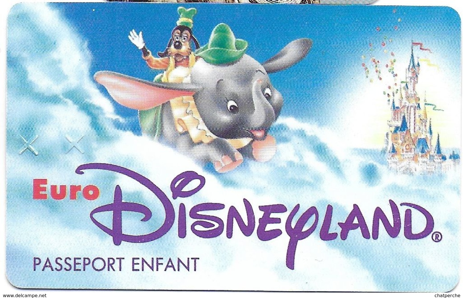 PASSEPORT DISNEY JUMBO PASSEPORT ENFANT EURO DISNEY 1993 - Disney-Pässe