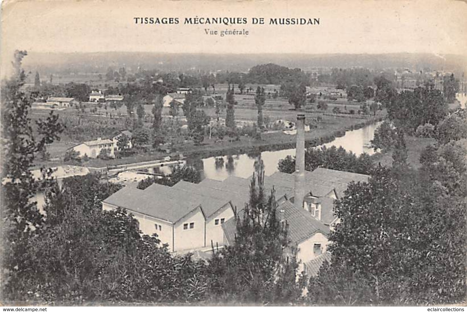 Mussidan         24              Tissages Mécaniques. Vue Générale    (voir Scan) - Mussidan