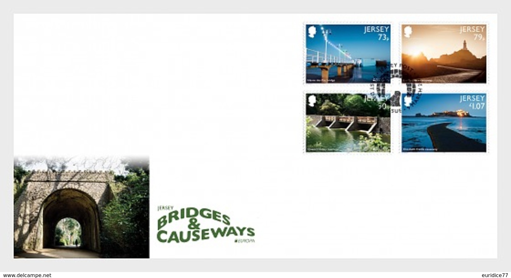 Jersey 2018 - Europa 2018 - Jersey Bridges & Causeways FDC - Jersey