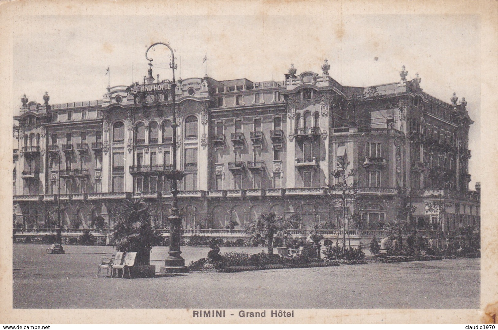 CARTOLINA - POSTCARD - RIMINI - GRAND HOTEL - Rimini