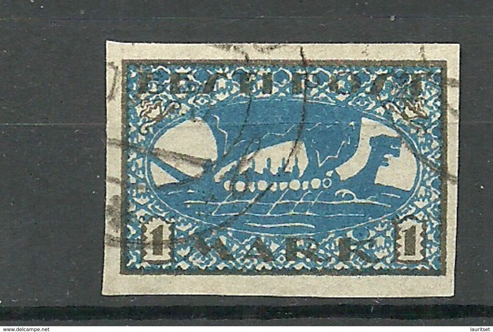 ESTLAND Estonia 1920 Michel 12 Y B: 4 Color Variety Abart O - Estland