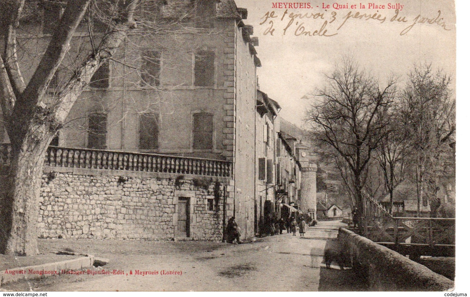 MEYRUEIS : Le Quai Et La Place Sully - Meyrueis