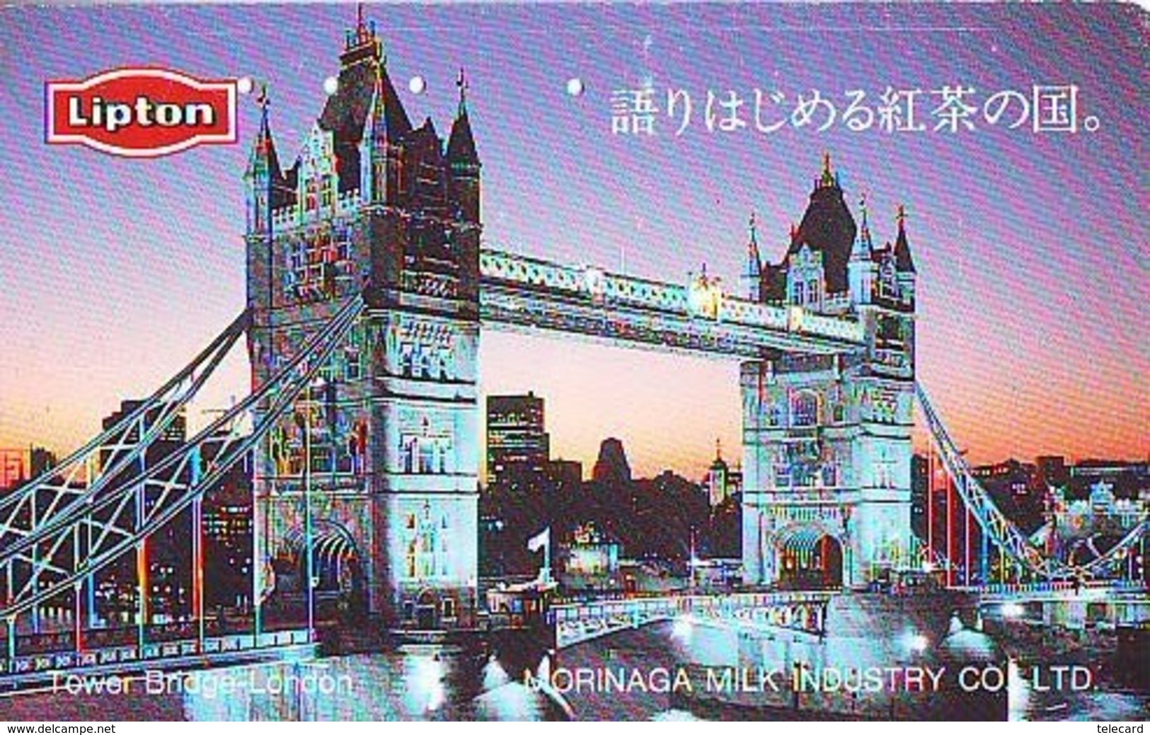 Télécarte Japon ANGLETERRE (307) GREAT BRITAIN Related * ENGLAND Phonecard Japan * TOWER BRIDGE * LONDON - Paisajes