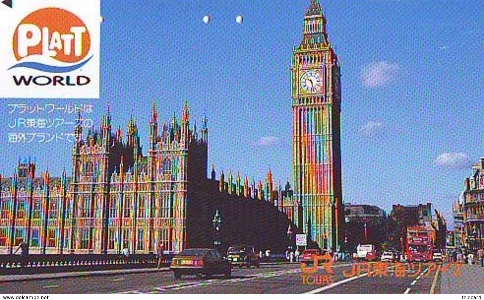 Télécarte Japon ANGLETERRE * BIG BEN  (309) GREAT BRITAIN Related * ENGLAND Phonecard Japan * - Paysages