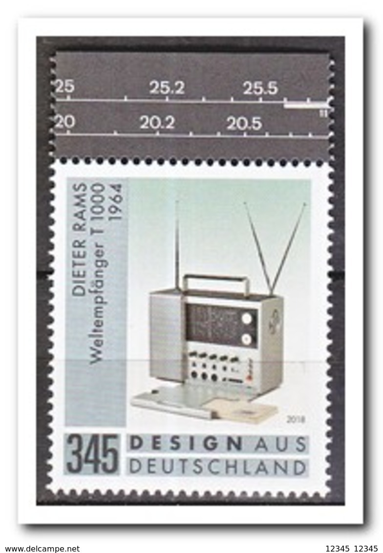 Duitsland 2018, Postfris MNH, MI ?, Radio, Design Aus Deutschland - Ongebruikt