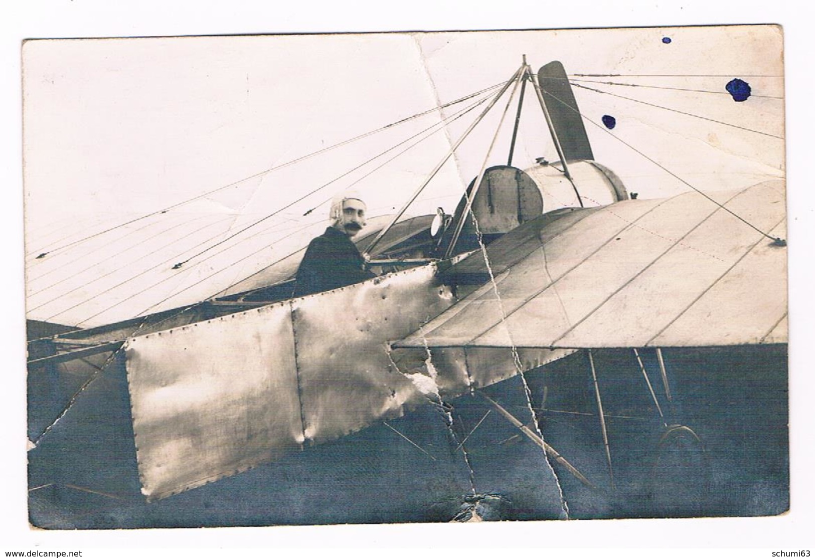 Carte Photo - Aviateur Dans Son Avion Au Décollage  -  3803 - ....-1914: Précurseurs