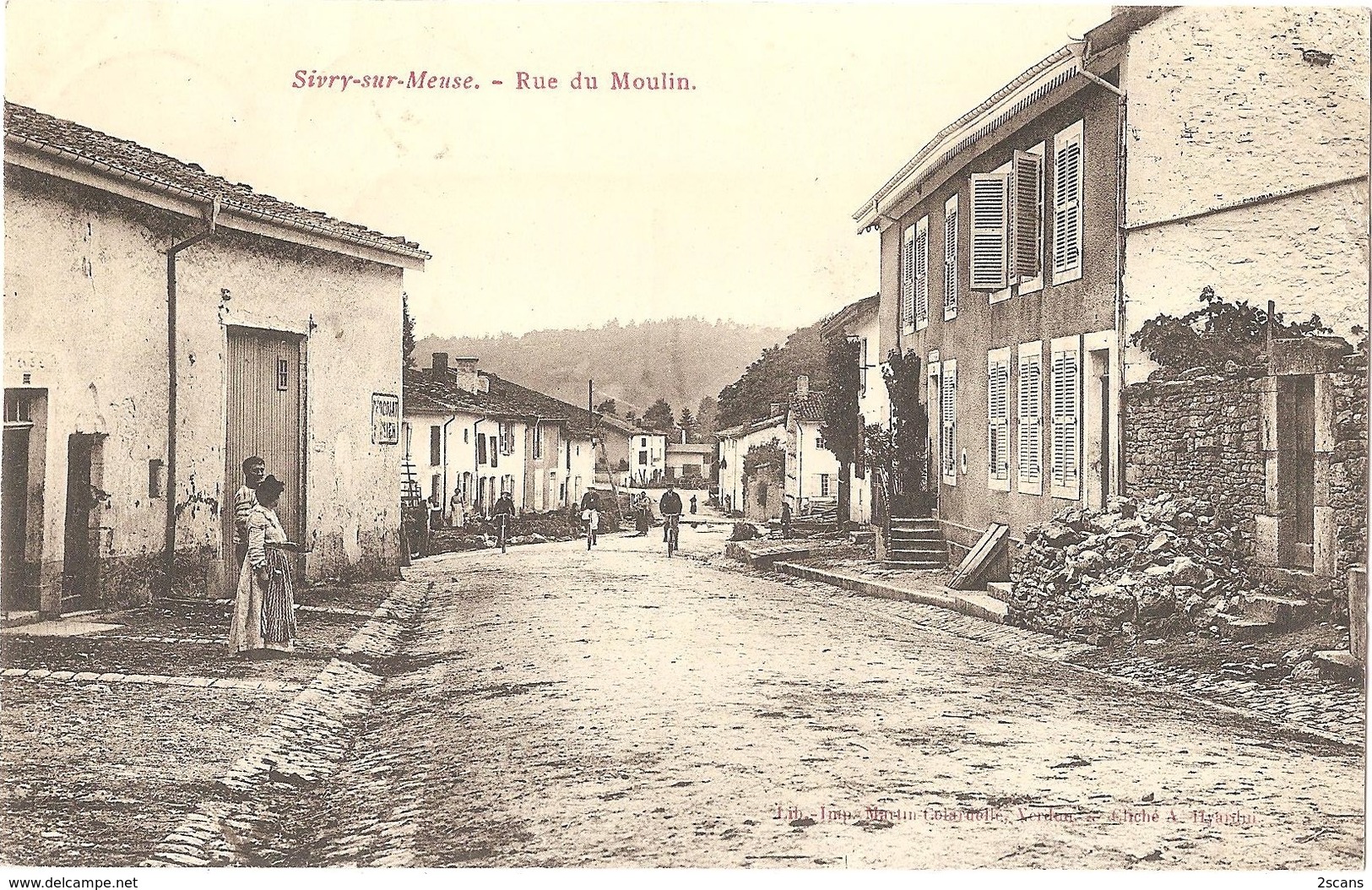 Dépt 55 - SIVRY-SUR-MEUSE - Rue Du Moulin - Lib.-Imp. Martin-Colardelle - Cliché A. Hyardin - Autres & Non Classés