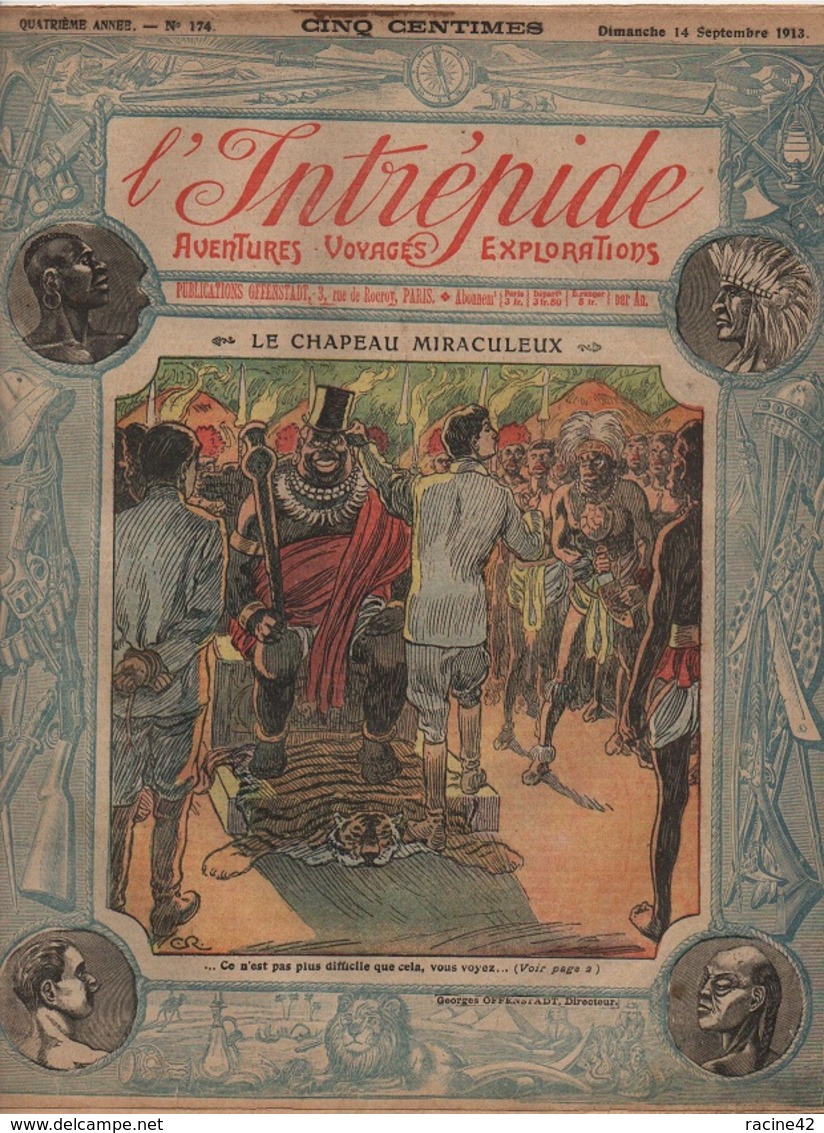 L'INTREPIDE - N° 174  Du 14.09.1913  * LE CHAPEAU MIRACULEUX * - L'Intrépide