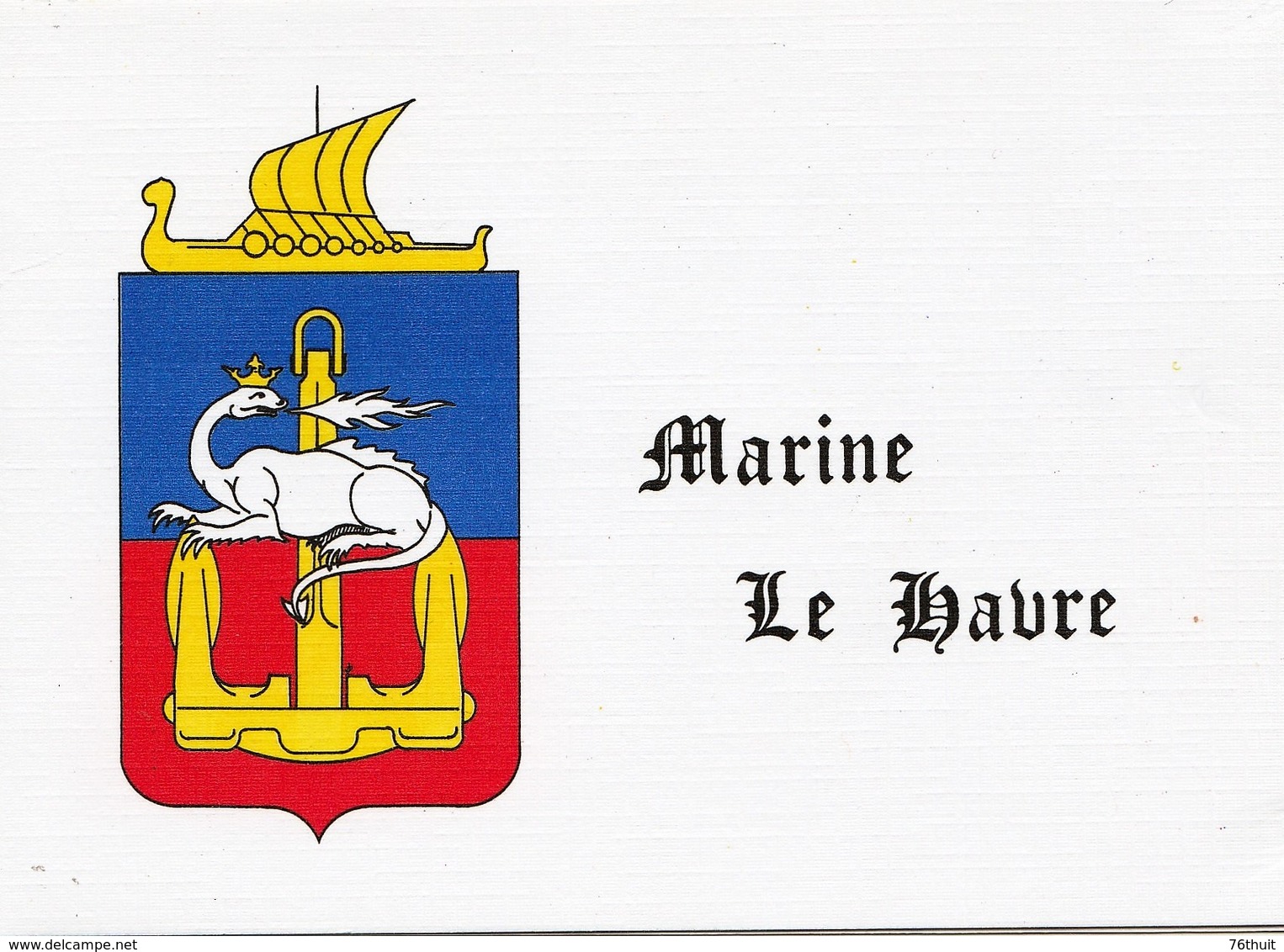 Carte - Marine - Le Havre - SEine-Maritime - Pêche