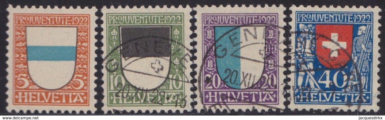 Suisse     .    Yvert   .     188/191         .    O     .          Oblitéré - Oblitérés